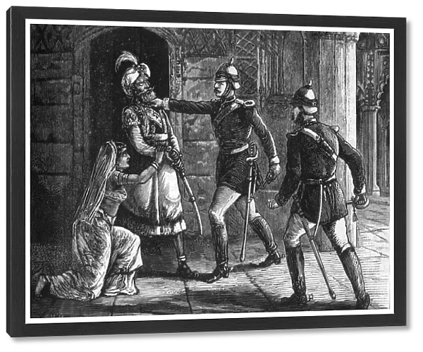 Captain Hodson Arresting the King of Delhi, c1891. Creator: James Grant