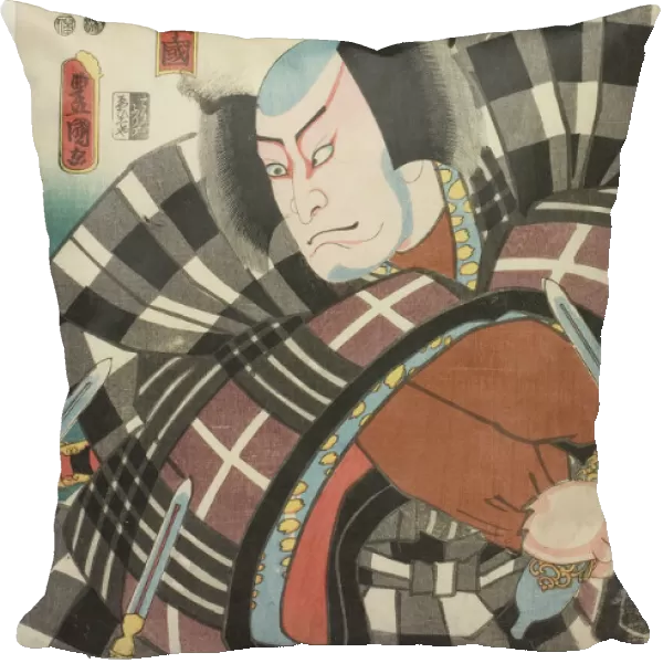 The actor Nakamura Utaemon IV as the fisherman Fukashichi, actually Kanawa Goro... c. 1847 / 52. Creator: Utagawa Kunisada