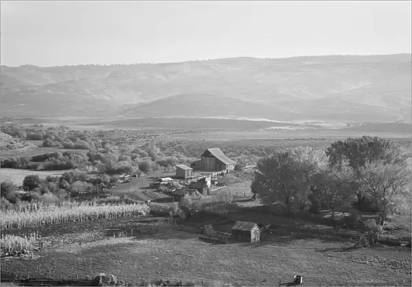 Squaw Valley farm, 640 acres, with sixty in tillable land... Gem County, Idaho, 1939. Creator: Dorothea Lange