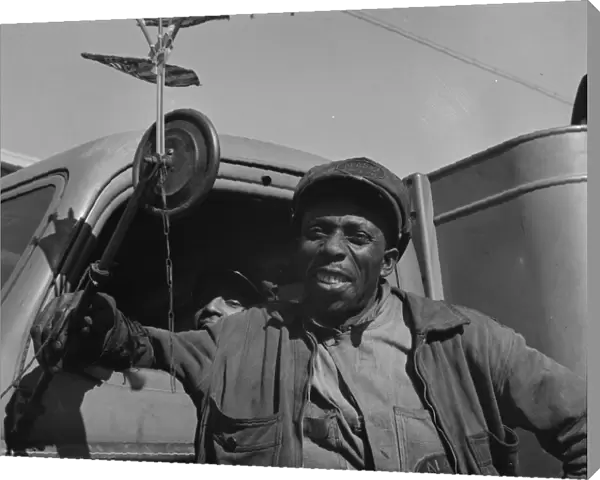 Truck drivers for the Alaska Coal Company, Washington, D. C. 1942. Creator: Gordon Parks