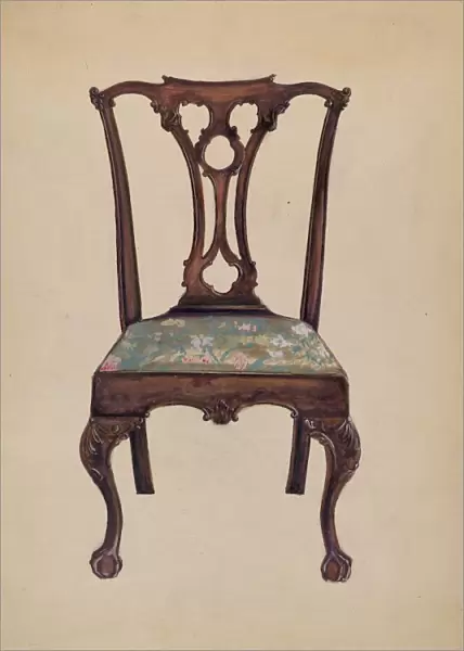 Chippendale Side Chair, 1935  /  1942. Creator: John Garay