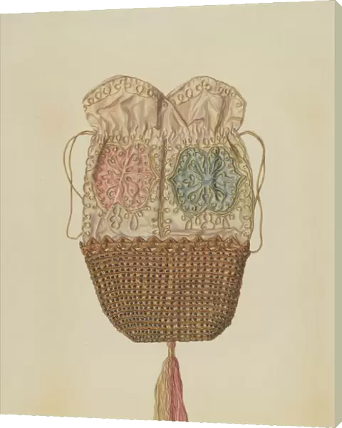 Silk-straw Reticule, 1935  /  1942. Creator: Dolores Haupt