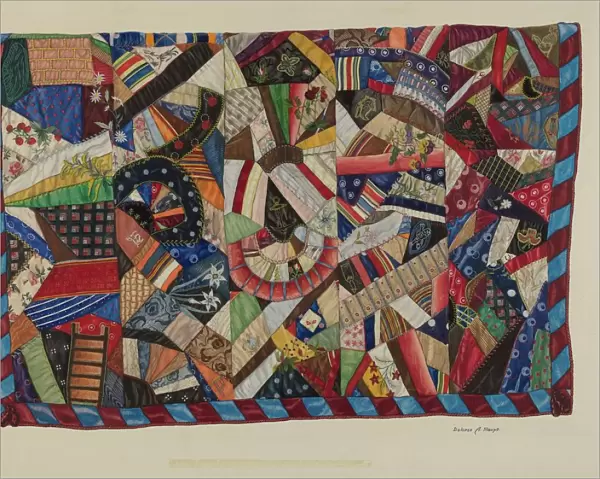 Crazy Quilt, c. 1938. Creator: Dolores Haupt
