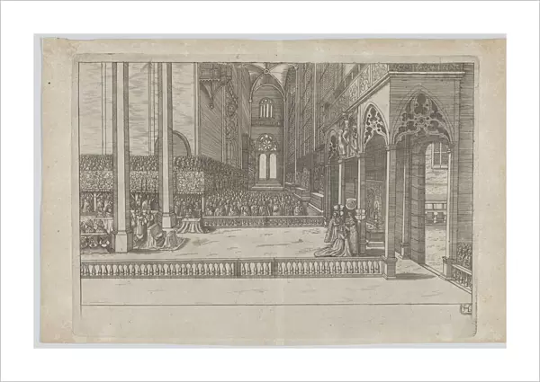 Plate H: Election and Coronation of Emperor Maximilian II, 1612. 1612. Creator: Anon