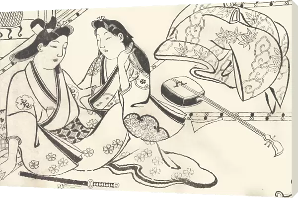 Two Lovers, ca. 1675-80. Creator: Hishikawa Moronobu