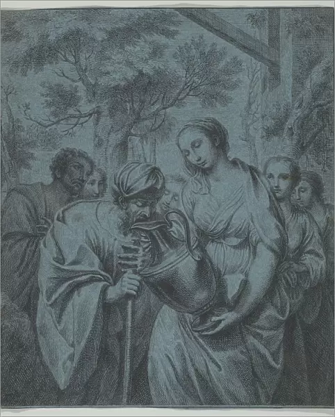 Rebecca and Eliezer, ca. 1730. Creator: Louis Fabritius Dubourg