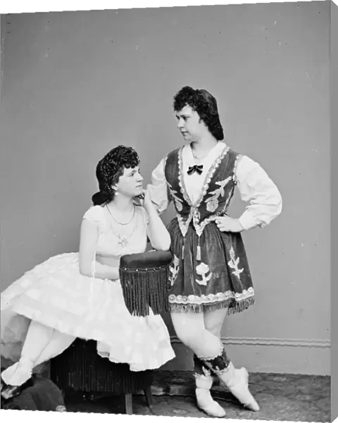 Laura Le Clair & Lottie Forbes, between 1855 and 1865. Creator: Unknown