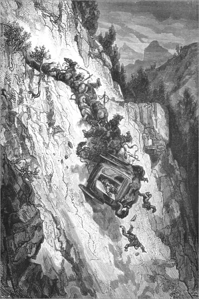 An Accident;An Autumn Tour in Andalusia, 1875. Creator: Gustave Doré