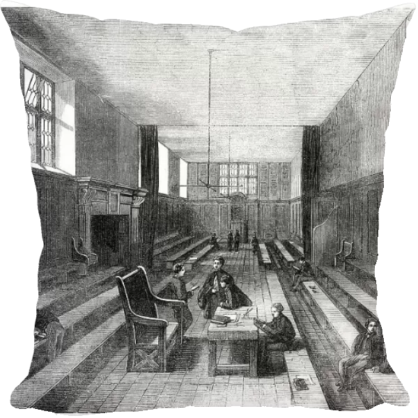 Fourth-form room at Harrow School, 1862. Creator: Unknown