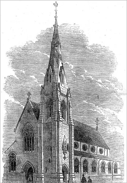 New Roman Catholic church, Rusholme, Manchester, 1862. Creator: Unknown