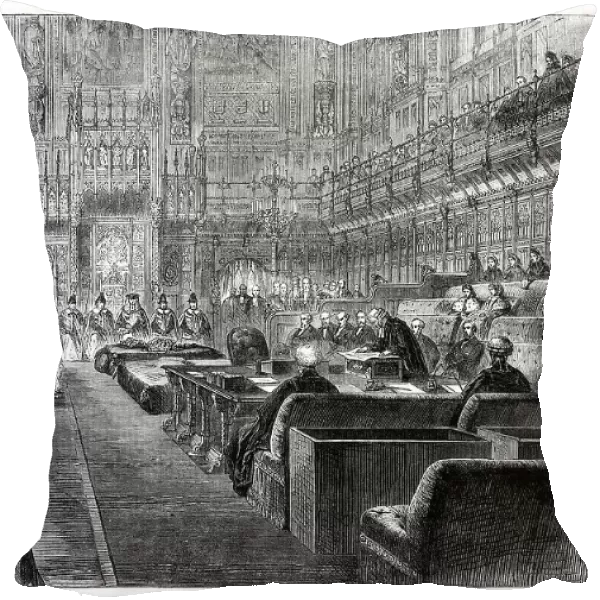 The Opening of Parliament by Royal Commission, 1862. Creator: Unknown
