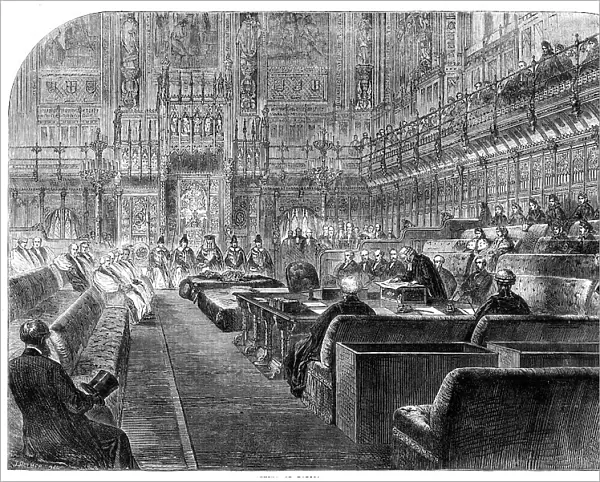 The Opening of Parliament by Royal Commission, 1862. Creator: Unknown