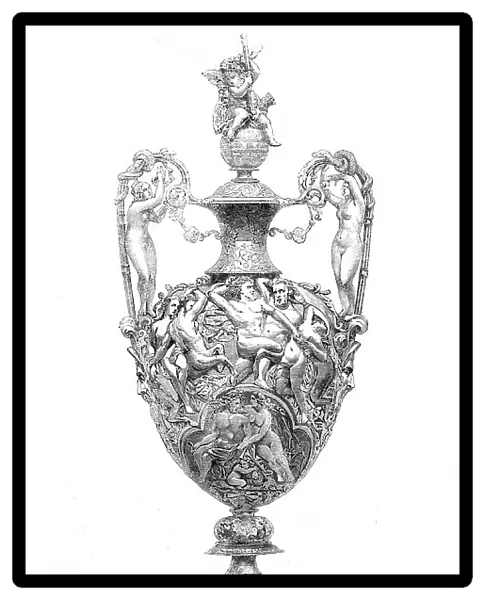 The International Exhibition: vase belonging to Her Majesty the Queen, exhibited by... 1862. Creator: Unknown