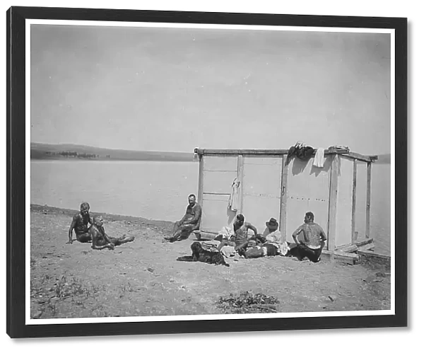 Receiving mud procedures at Lake Shira, 1890. Creator: LI Vonago