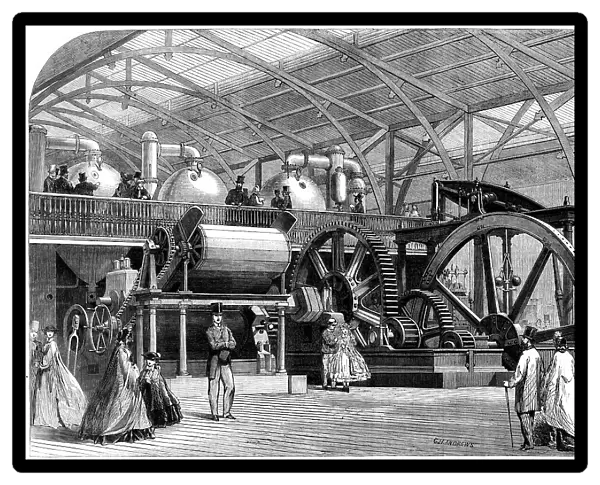 The International Exhibition: Great Sugar-Mill, by Mirrlees and Tait, of Glasgow, 1862. Creator: Unknown