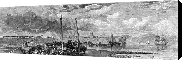 Newhaven Pier: the fishing-boats arrived, 1862. Creator: Unknown