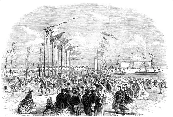 The Duke of Cambridge's official visit to the Channel Islands... 1862. Creator: Unknown