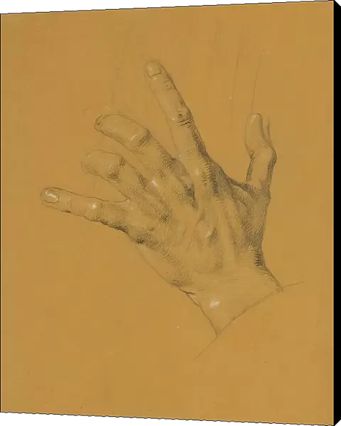 Hand study for 'Ossian and Malvina', before 1821. Creator: Johann Peter Krafft. Hand study for 'Ossian and Malvina', before 1821. Creator: Johann Peter Krafft