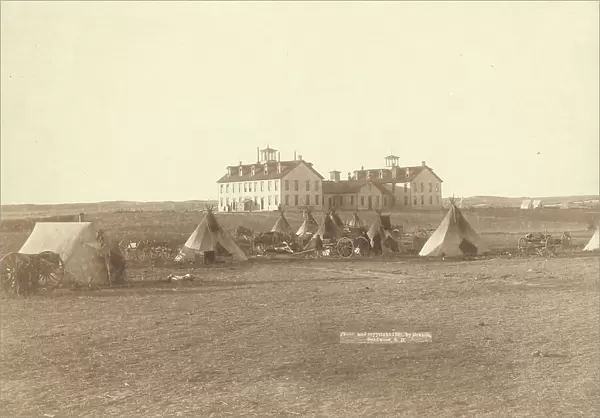 US School for Indians at Pine Ridge, SD, 1891. Creator: John C. H. Grabill