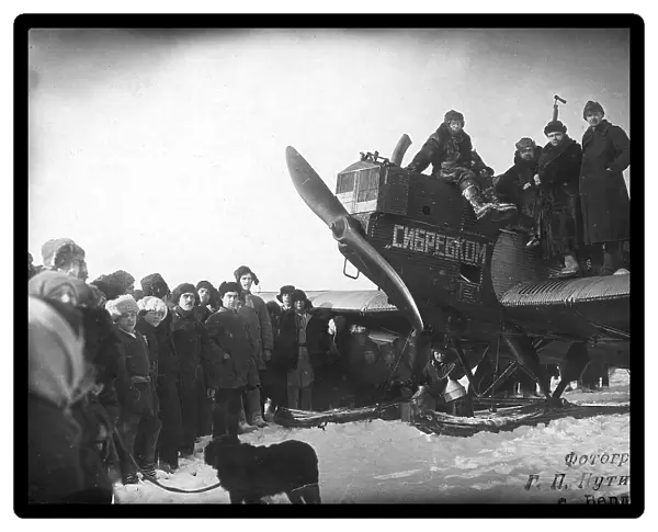 Aerosleds on the Ob, 1880. Creator: GP Putintsev