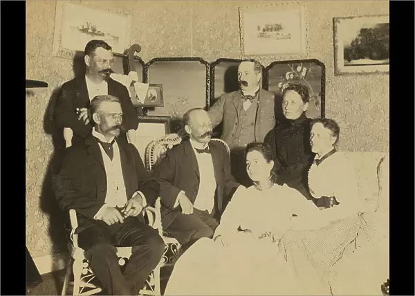 A social gathering, Dom Smith, Vladivostok, Russia, 1899. Creator: Frederick S. Pray