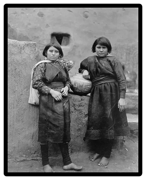Zuni girls, c1903. Creator: Edward Sheriff Curtis