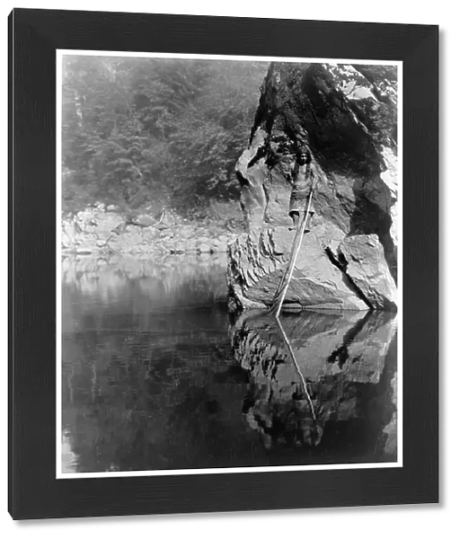 Quiet waters-Yurok, c1923. Creator: Edward Sheriff Curtis
