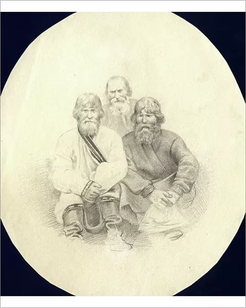 Peasants, 2nd half of 19th century. Creator: Mikhail Znamensky