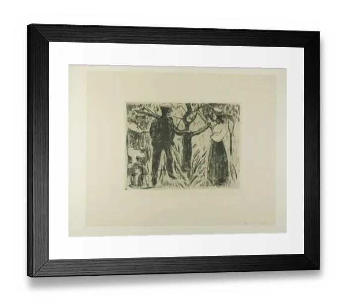 Framed Print : Edvard Munch Print: Adam and Eve, 1915 Framed Print : Edvard Munch Print: Adam and Eve, 1915