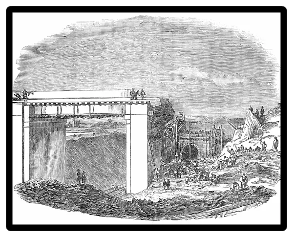 Fallen Railway Arches in Copenhagen-Fields, 1850. Creator: Unknown