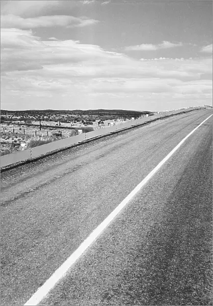 Southern New Mexico toward El Paso, Texas, 1938. Creator: Dorothea Lange