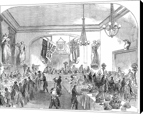 Grand Banquet to the Lord Mayor of London, at Hastings, 1850. Creator: Unknown