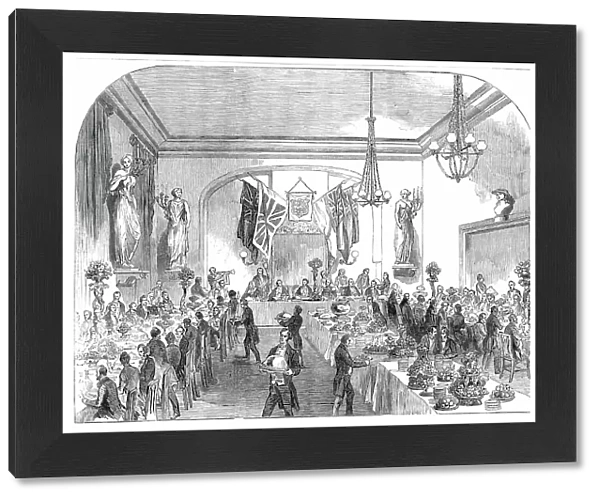 Grand Banquet to the Lord Mayor of London, at Hastings, 1850. Creator: Unknown