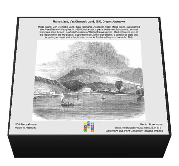 Maria Island, Van Diemen's Land, 1850. Creator: Unknown