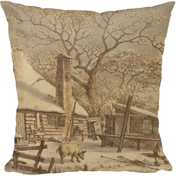 Farmyard in Winter, 1786. Creator: Jacob Cats