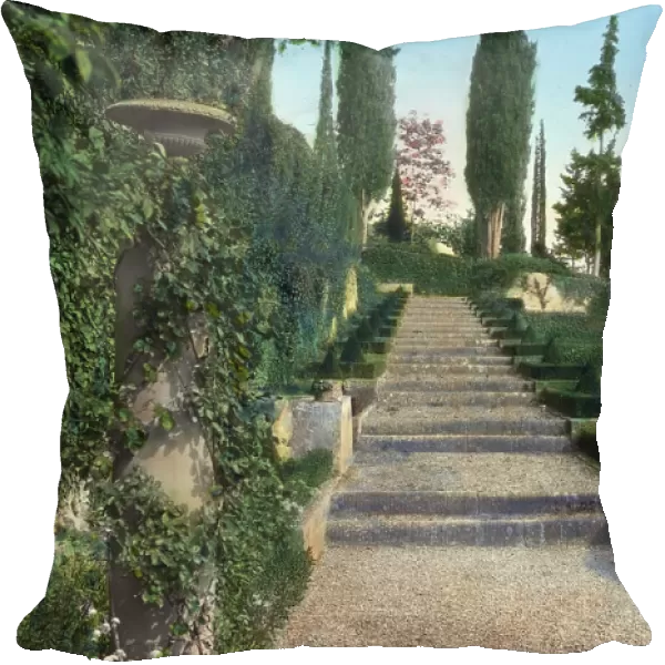 Villa I Tatti, Ponte a Mensola, near Settignano, Italy, 1925. Creator: Frances Benjamin Johnston