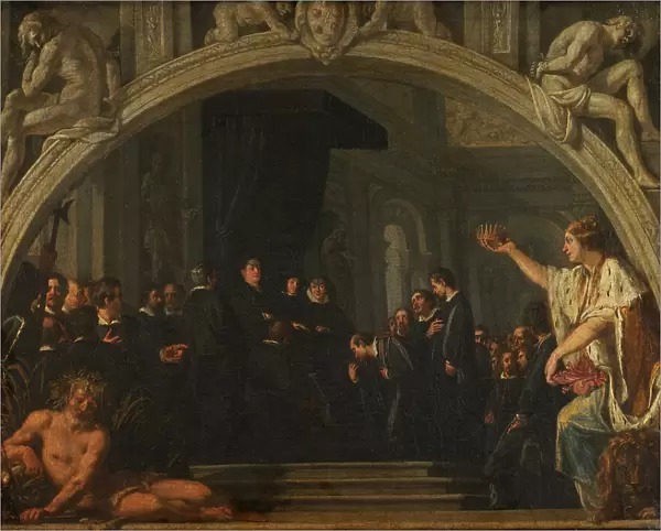 L'hommage du Sénat florentin au grand duc Ferdinand II, c.1621. Creator: Justus Sustermans