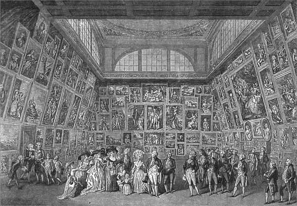 George III. and the Royal Family at the private view of the Royal Academy Exhibition, 1788, 1886. Creator: Unknown