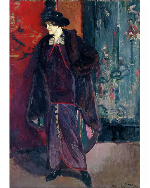 Portrait de Daisy de Broglie, 1912. Creator: Jacques Emile Blanche