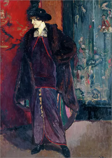 Portrait de Daisy de Broglie, 1912. Creator: Jacques Emile Blanche