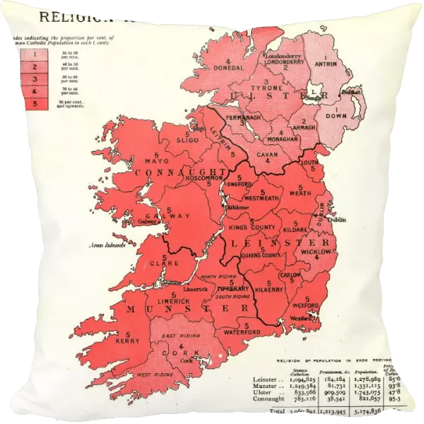 The Graphic Statistical Maps of Ireland; Religion 1881, 1886. Creator: Unknown
