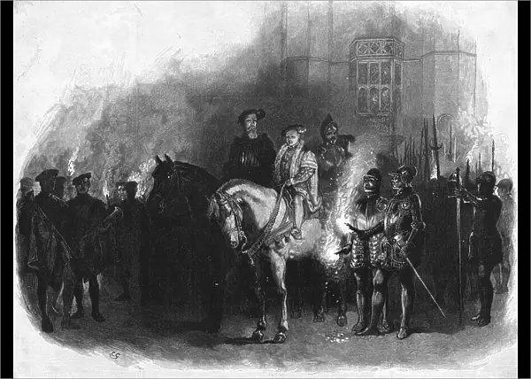 Historical Aspects of Hampton Court; Edward VI. And the Protector Somerset- The Night Alarm, 189 Creator: Unknown