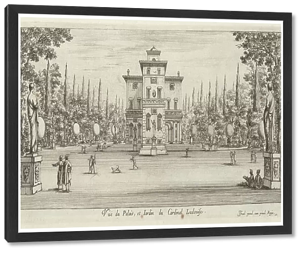 Vuë du Palais et Jardin du Cardinal Ludovise, 1640-1660. Creator: Israel Silvestre