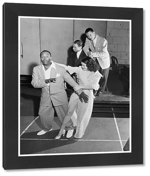 Portrait of Louis Jordan, Paramount Theater(?), New York, N.Y. ca. July 1946. Creator: William Paul Gottlieb