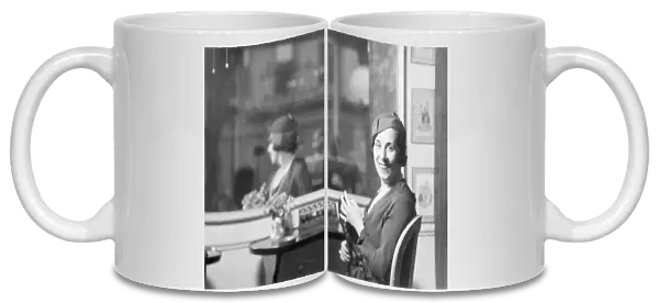 Miss Lucrezia Bori, portrait photograph, 1932 Apr. 6. Creator: Arnold Genthe