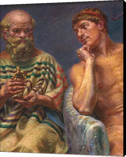 Socrates and Alcibiades, 1911. Creator: Kristian Zahrtmann