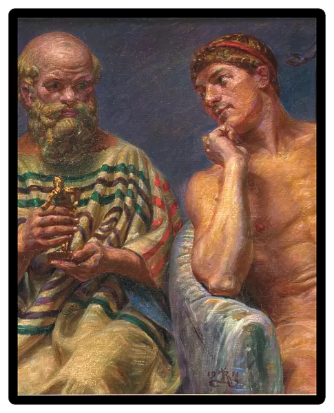 Socrates and Alcibiades, 1911. Creator: Kristian Zahrtmann