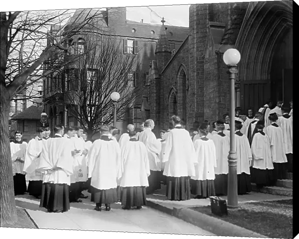 Saint Thomas P.E. Church - Consecration Services, Dec 1912. Creator: Harris & Ewing. Saint Thomas P.E. Church - Consecration Services, Dec 1912. Creator: Harris & Ewing