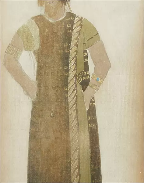 Costume design for the play Salomé by O. Wilde, c. 1912. Creator: Bakst, Léon (1866-1924)
