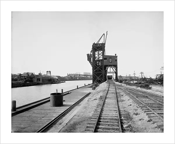Coal dumping plant, Conneaut, Ohio, ca 1900. Creator: Unknown
